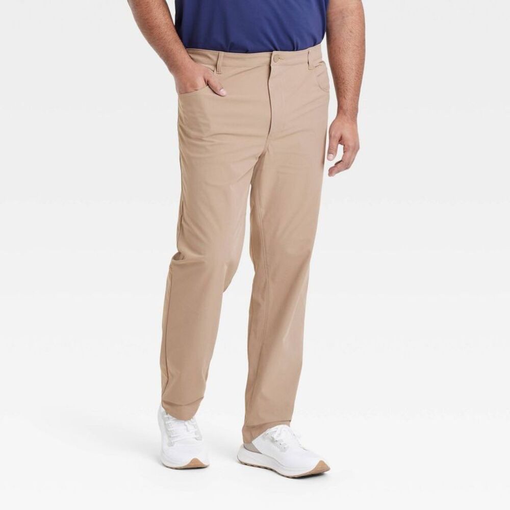 All In Motion - Men's 360 Lifestyle BIg 5-Pocket Golf Pant - All I Beige